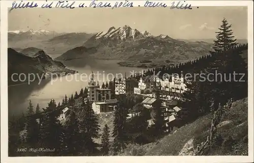 Rigi Kaltbad mit Pilatus Kat. Rigi Kaltbad