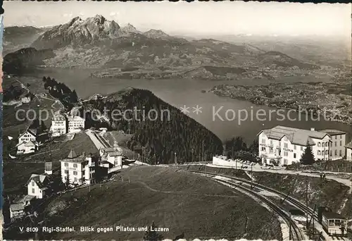 Rigi Staffel mit Pilatus und Luzernblick / Rigi-Staffel /Bz. Schwyz