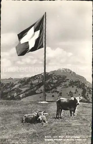 Rigi Scheidegg mit Blick nach Staffel und Kulm Kat. Rigi Scheidegg