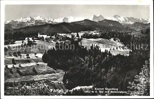 Menzberg mit Berneralpen Kat. Menzberg