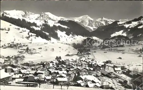 Zweisimmen mit Stockhornkette Kat. Zweisimmen