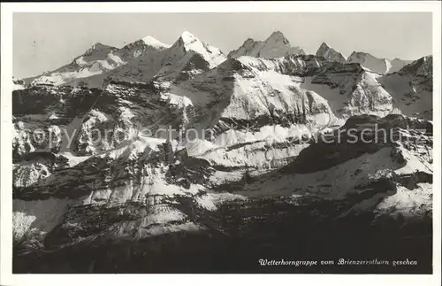 Rothorn Aletschgletscher Wetterhorngruppe  Kat. Rothorn