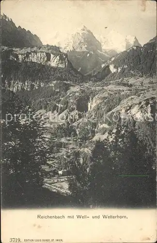 Reichenbach Kandertal BE Well  und Wetterhorn Kat. Reichenbach Kandertal