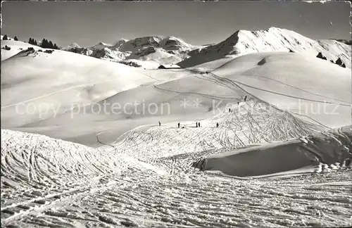 Wildstrubel Barwengen Rinderberg Route Skigebiet Kat. Wildstrubel