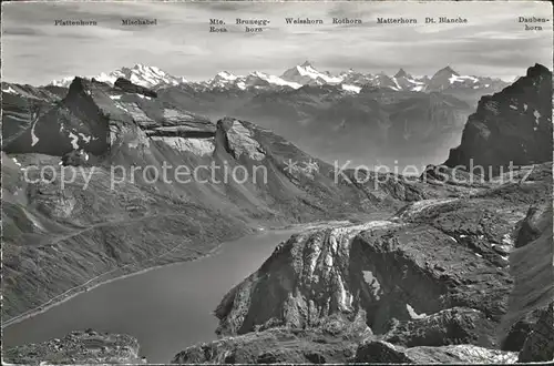 Felsenhorn Rote Kumme Gemmipass Daubensee Kat. Felsenhorn