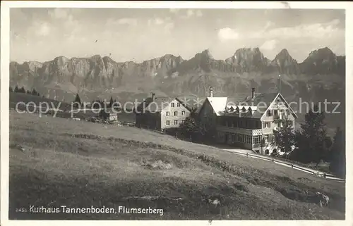 Flumserberg Bergheim Kurhaus Tannenboden Kat. Flumserberg Bergheim