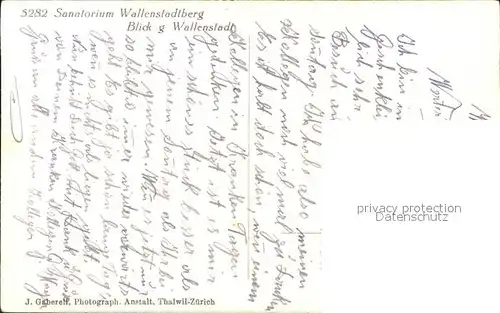 Walenstadtberg mit Walensee und Walenstadt Kat. Walenstadtberg