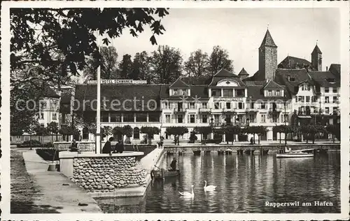 Rapperswil SG Zuerichsee Hafen Kat. Rapperswil SG