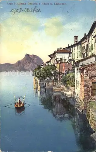 Gandria Lago di Lugano Monte S. Salvatore Kat. Gandria