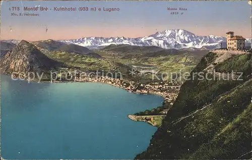 Lugano TI Monte Bre Kulhotel Lago Kat. Lugano