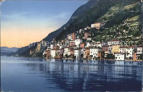 Gandria Lago di Lugano Haeuser am See Kat. Gandria