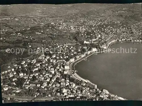 Lugano TI Fliegeraufnahme Lago Paradiso Kat. Lugano