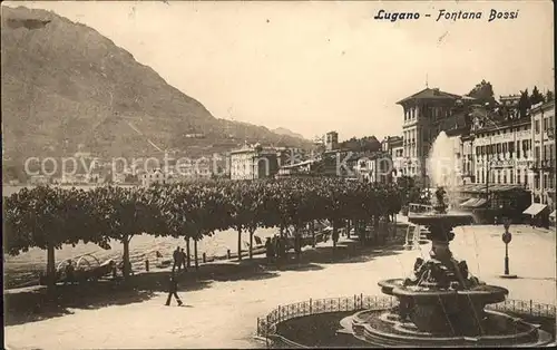 Lugano TI Fontana Bossi Quai Kat. Lugano