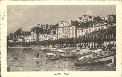 Lugano TI Quai Boote Kat. Lugano