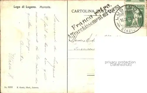 Morcote TI  / Morcote /Bz. Lugano