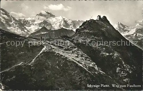 Schynige Platte Weg zum Faulhorn Kat. Schynige Platte