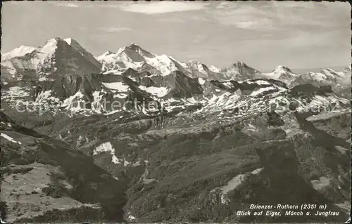 Rothorn Aletschgletscher Eiger Moench Jungfrau Hotel Rothorn Kulm Kat. Rothorn