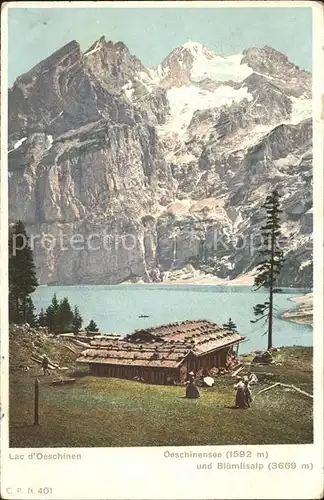 Oeschinensee Bluemlisalp Kat. Oeschinenhorn