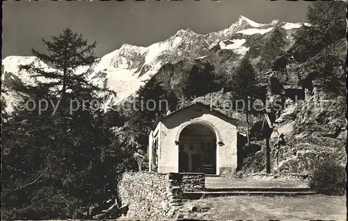 Saas Fee Maria z. hohen Stiege Mischabelgruppe Kat. Saas Fee