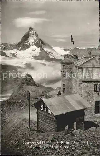 Gornergrat Zermatt Kulm Hotel Matterhorn Mont Cervin / Gornergrat /Rg. Zermatt