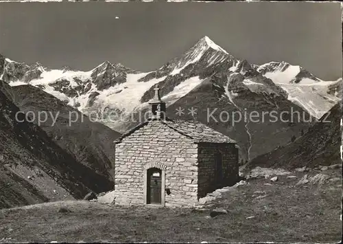 Taesch Weisshorn Kirche Kat. Taesch