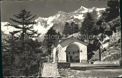 Saas Fee Maria z. hohen Mischabelgruppe Kat. Saas Fee