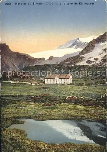Simplon VS et glacier de Kaltwasser Hospice / Simplon /Rg. Brig