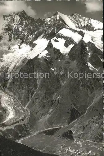 Saas Fee Dom Lenzspitze Nadelhorn Kat. Saas Fee