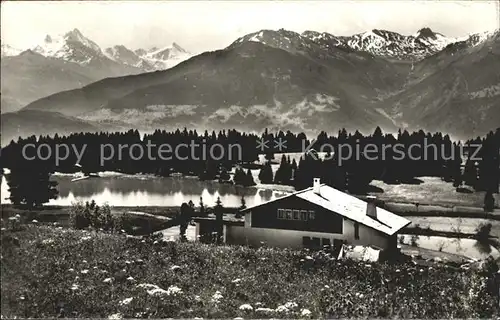 Sierre VS Grans Le Lac et le Weisshorn / Sierre Siders /Bz. Sierre