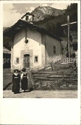 Les Hauderes Scene valaisanne Kapelle Kat. Les Hauderes