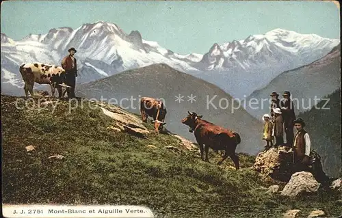 Mont Blanc de Cheilon Alguille Verte Kuehe Kat. Mont Blanc de Cheilon