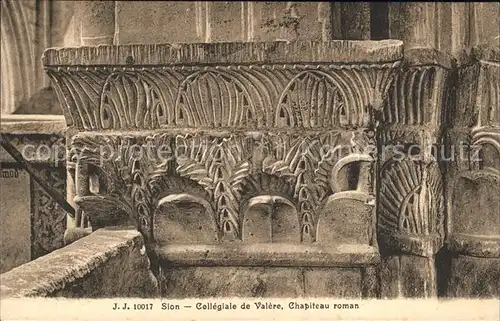 Sion VS Collegiale Valere Chapiteau roman Kat. Sion