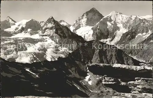 Obergabelhorn Cabane de Tracuit alt Besso Dt. Blanche Grd. Cornier Kat. Obergabelhorn