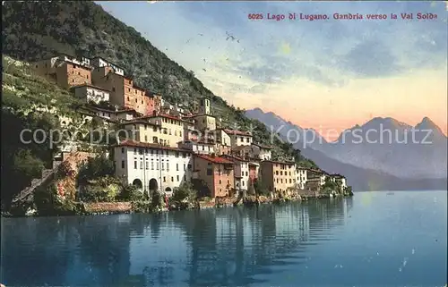 Lugano TI Gandria verso la Val Solda Kat. Lugano