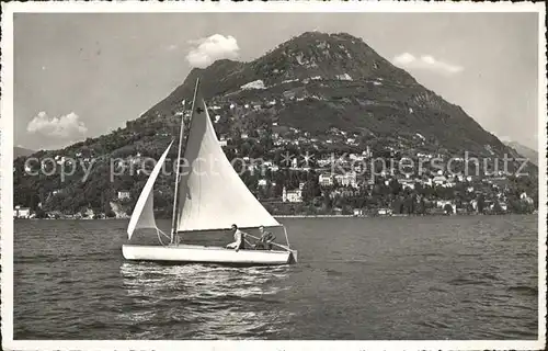 Lugano TI Castaguola Mte. Bre. Segelboot Kat. Lugano