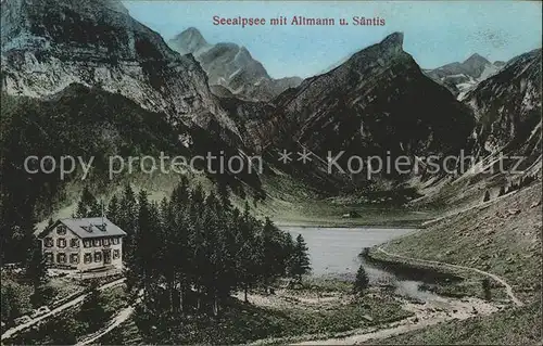 Seealpsee mit Altmann und Saentis Kat. Schwende