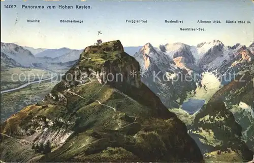 Hoher Kasten Alpen Panorama Kat. Appenzeller Alpen