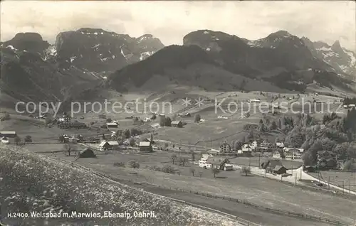 Weissbad mit Marwies Ebenalp Oehrli Kat. Weissbad