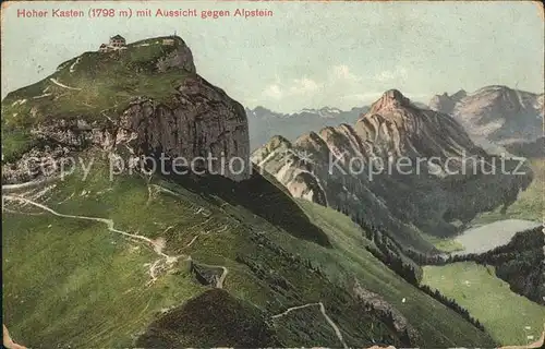 Hoher Kasten mit Blick zum Alpstein Kat. Appenzeller Alpen