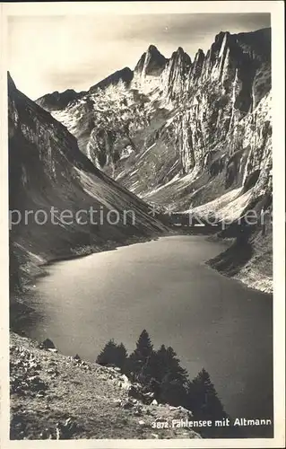 Altmann Saentis mit Faehlensee Kat. Altmann