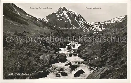 Bedretto Valle Bedretto Capanna Corno Gries Passo Nufenen Kat. Bedretto