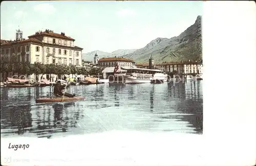 Lugano TI Hafenpartie Kat. Lugano