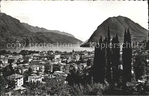 Lugano TI Panorama Monte San Salvatore Kat. Lugano