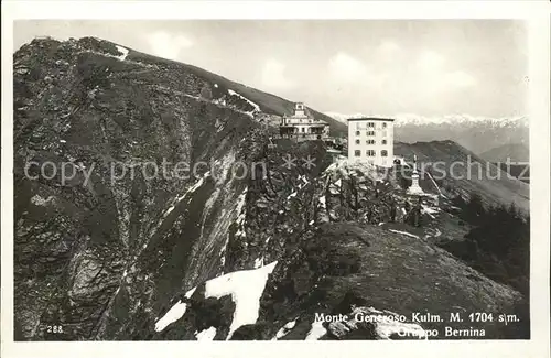 Monte Generoso Kulm e Gruppo Bernina Kat. Monte Generoso