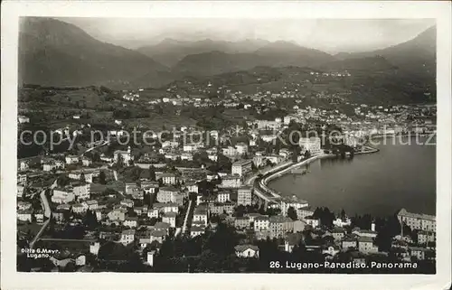 Paradiso Lago di Lugano Panorama Kat. Paradiso