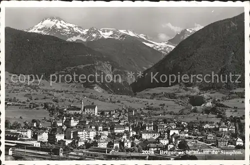 Brig et le Massif du Simplon Kat. Brig