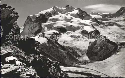 Gornergrat Zermatt Blick auf Monterosa / Gornergrat /Rg. Zermatt