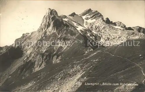 Lysengrat Saentis vom Rotsteinpass Kat. Altmann