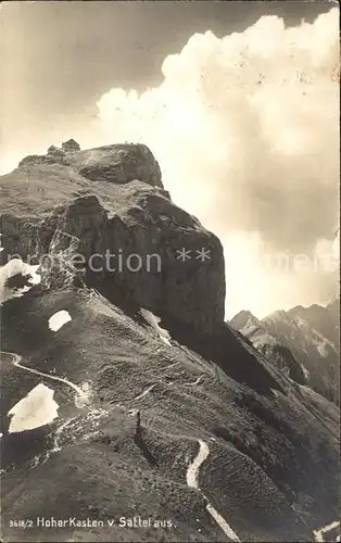 Hoher Kasten vom Sattel aus Kat. Appenzeller Alpen