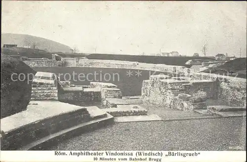 Windisch AG Roem Amphitheater Vindonissa Baerlisgrueb Kat. Windisch